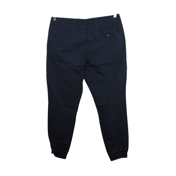 J Crew Cotton Chino Jogger Pants Mens Size 33 Regular Navy Blue C2148 - Picture 3 of 13